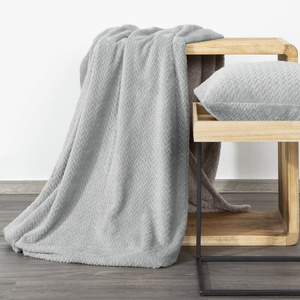 Blanket 70 x 160 Microfiber Design Cindy3 Silver