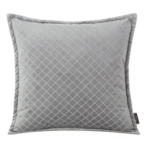 45 x 45 Decorative Quilted Kim Silver Pillowcase