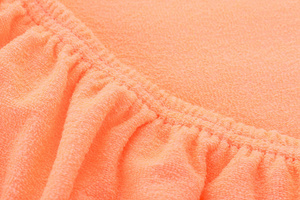 Terry sheet with elastic 010_D Salmon 80x140
