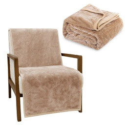 Koc 70 x 160 Akrylowy Jednolity Ciepły Yasemin 01