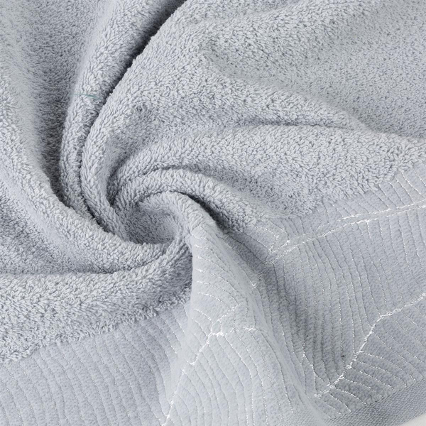 50 x 90 Bath Towel Cotton Metallic Silver