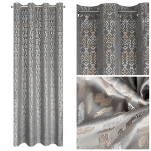 Ready-made Curtain 140 x 250 Laura Steel+Golden Splendor