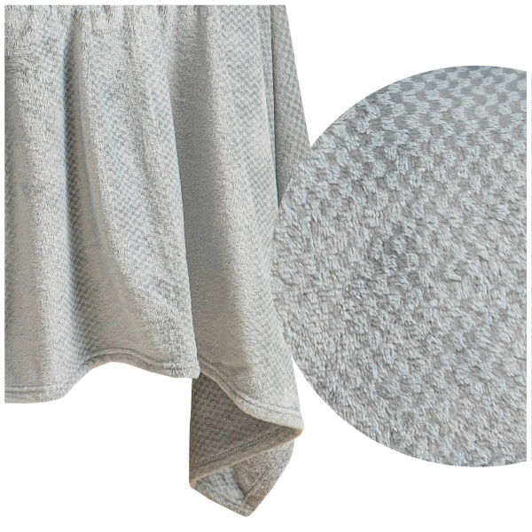 70 x 150 Plush Microfiber Willy Grey Blanket