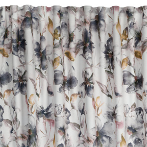 Curtain 140 x 270 Decorative Nika Tape White + Steel