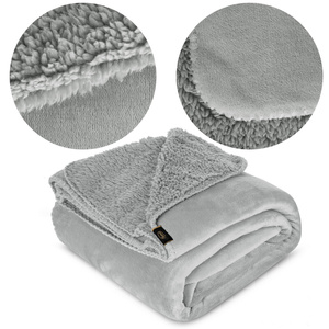 Blanket 150 x 200 Microfiber Two-sided Tedy Silver