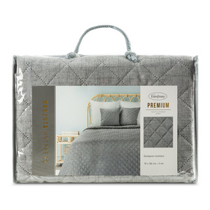 Bedspread 70 x 160 Quilted Len1 Steel