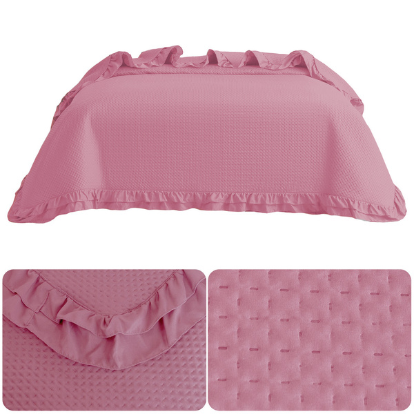 Narzuta 220 x 240 Pikowana z Falbaną Rosella 08