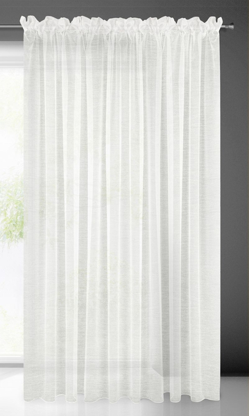 Lucy Decorative Curtain on Tape 300 x 300 White