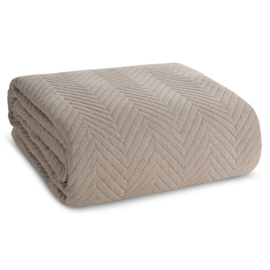 Bedspread 170 x 210 Quilted Len3 Beige