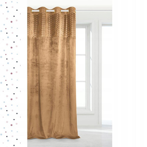 Curtain 140 x 250 Decorative Velvet Nord Mustard