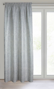 Curtain 140 x 280 Decorative Tape Blanka Silver