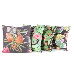 Decorative pillowcase Mink/20 45 x 45 Black+Black