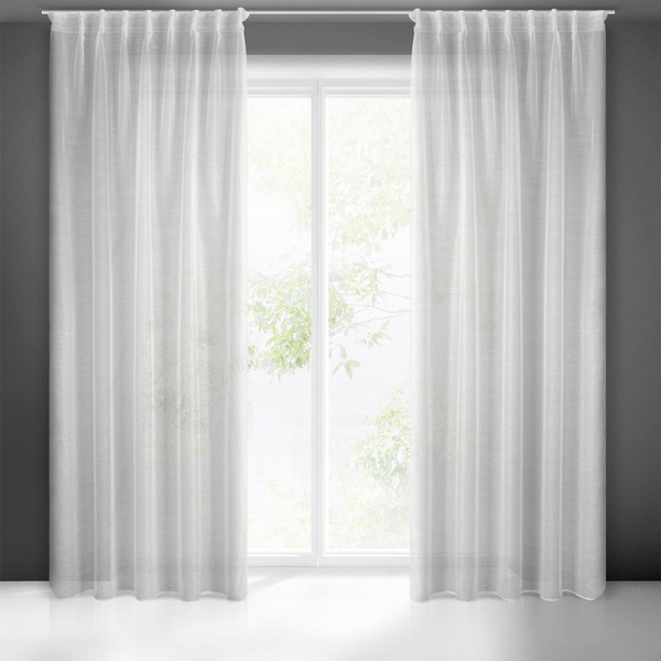 Belissa Decorative Curtain 140 x 300 Tape White