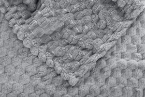 Blanket 200 x 220 Microfiber Embossed Plush Ala 3D Slices 08