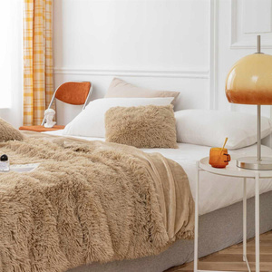 Blanket 200 x 220 Italian Fur Yeti Beige