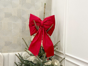 Bow 100 x 60 Cushion Christmas Decoration Decorative Big Bow 02