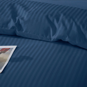 Bedding 220 x 200 3pc Cotton Adamaschek Navy Blue