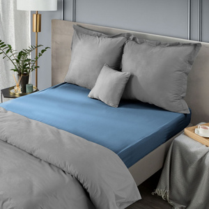 Bed sheet 180 x 210 Makosatin Nova Navy blue