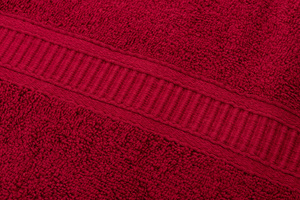 Cotton Towel 500 GSM Charlie Maroon 50x90