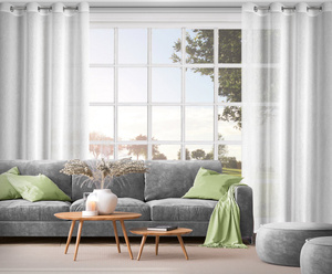 Zasłona 140 x 250 Dekoracyjna Przelotki Vesta Biel