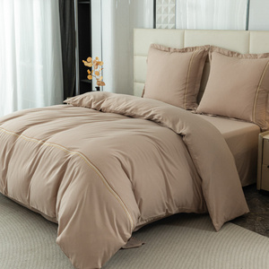 Pościel 160 x 200 3cz Gładka Z Haftem Lumera 13