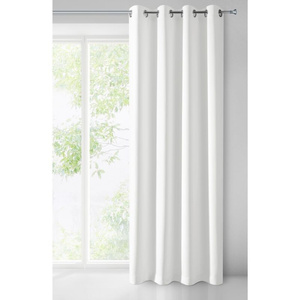 Curtain 135 x 250 Decorative Blackout Logan White