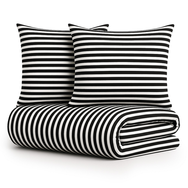 Pościel 220 x 200 3cz Mikrofibra w Pasy Eusebia Home 10