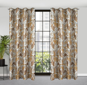 Curtain 140 x 250 Decorative Adel White+Silver