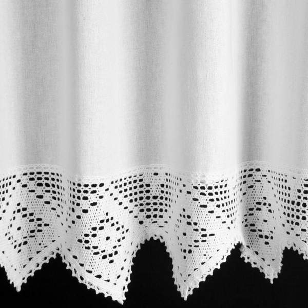 Isaac Decorative Curtain on Tape 30 x 150 White
