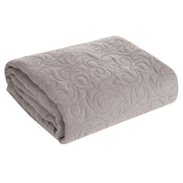 Quilted Decorative Bedspread 220 x 240 Len4 Gray