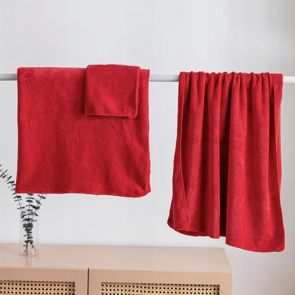 Towel 80 x 180 Microfiber Active 380g/m2 Red