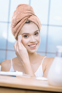 Turban 65 x 25 Microfiber Towel Aki Beige