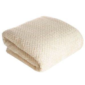 Blanket 200 x 220 Microfiber Design Cindy3 Beige