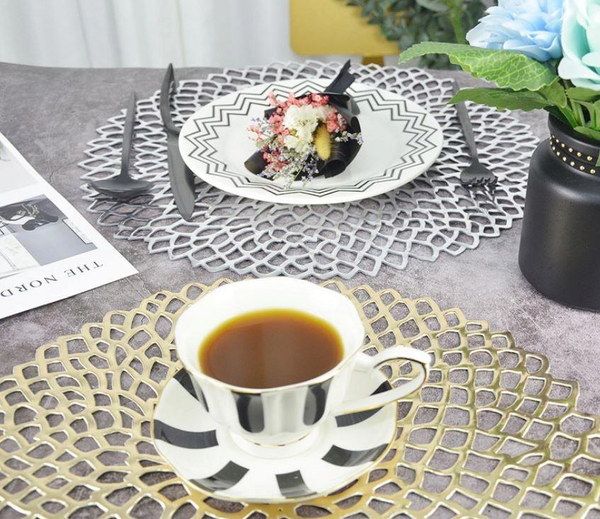 Sunset Round Decorative Pad fi 38 Silver