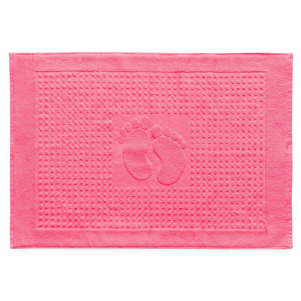 Bathroom Mat 50x70 Hotel Style Footprints Fuchsia