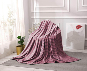 Blanket 160 x 200 Microfiber Stamped Ardea Stripes 25