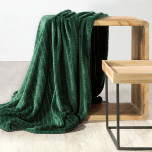 Blanket 200 x 220 Microfiber Design Cindy2 Dark Herb