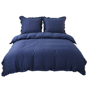 Bedding 160 x 200 3 pcs Cotton with Ruffle Lynda 01