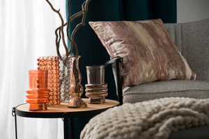 Poszewka 45 x 45 Dekoracyjna Velvet Ella Krem