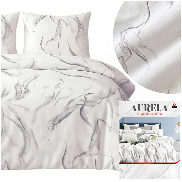 Pościel 200 x 220 3cz Satyna Bawełniana Aurela 06