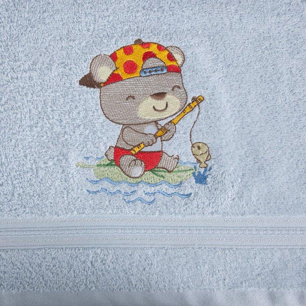Baby51 Baby Bath Towel 50 x 90 Blue