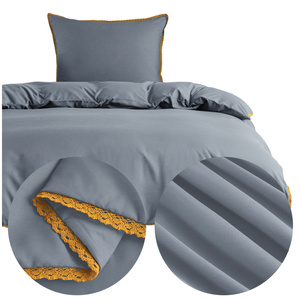 Bedding 140 x 200 2pcs Smooth with Lace Brandon 08