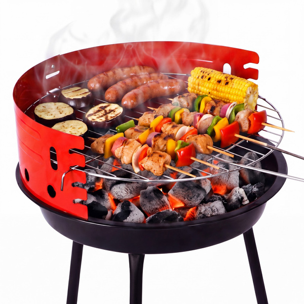 Grill Węglowy Okrągły Turystyczny Ruszt Gardo