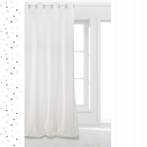 Curtain 140 x 250 Decorative Velvet Soft White
