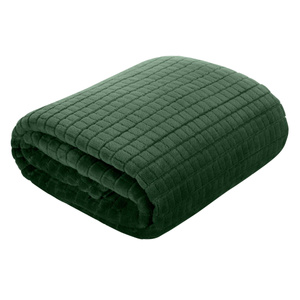 Blanket 170 x 210 Microfiber Design Cindy2 Dark Herb