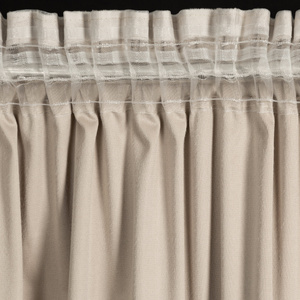 Zasłona 140 x 250 Welwet z Falbaną Dani Beż