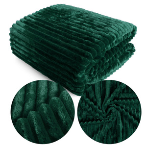 Blanket 160 x 200 Microfiber Embossed Ardea Stripes 60