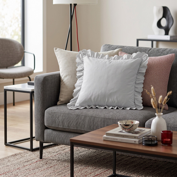 Poszewka 40 x 40 z Falbaną Luxury Jowita 07
