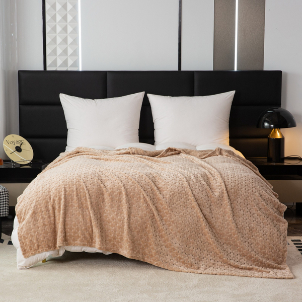 Koc 200 x 220 Mikrofibra Tłoczona Gediz 03