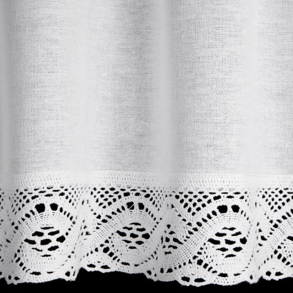 Decorative Curtain Vince On Tape 30 x 150 White
